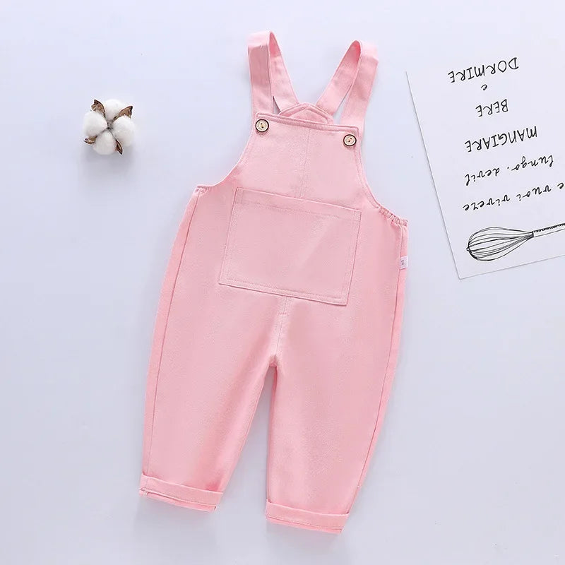 Cute gender-neutral toddler overalls, durable and comfortable for everyday summer wear