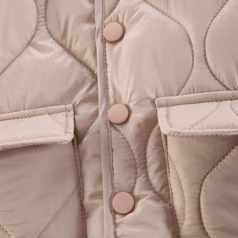 Collection of V-neck toddler winter jackets in various colors, stylish baby outerwear options