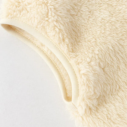 Detail of zipper on reversible fleece vest, quality childrenswear, practical kids outerwear