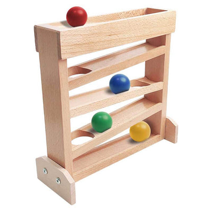 Toddler wooden ball drop toy, educational and sensory play for preschool learning