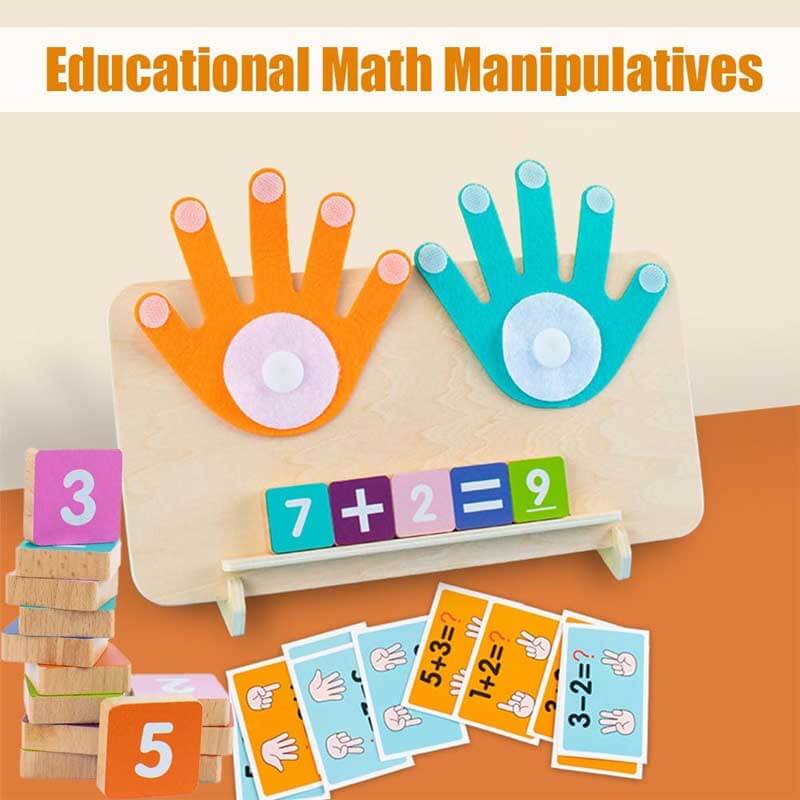 Counting game: Wooden number board toy for toddlers, featuring ten bright number pieces for early math education and development.