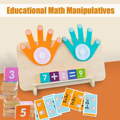 Counting game: Wooden number board toy for toddlers, featuring ten bright number pieces for early math education and development.