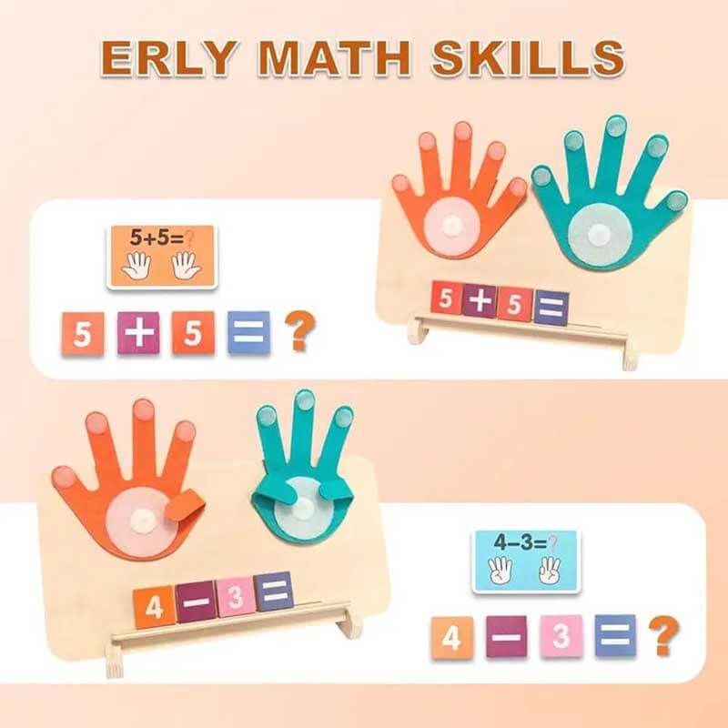 Kids gifts: Wooden counting game with number blocks on a board, ideal for preschool learning and early development of math skills.