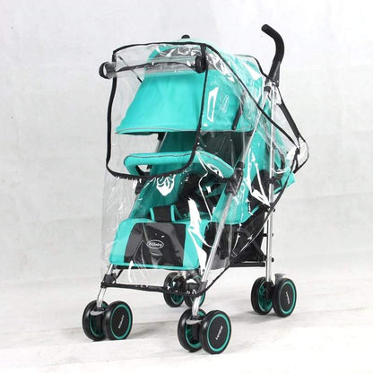 Baby stroller accessory: transparent rain cover offering waterproof, windproof, dust protection.