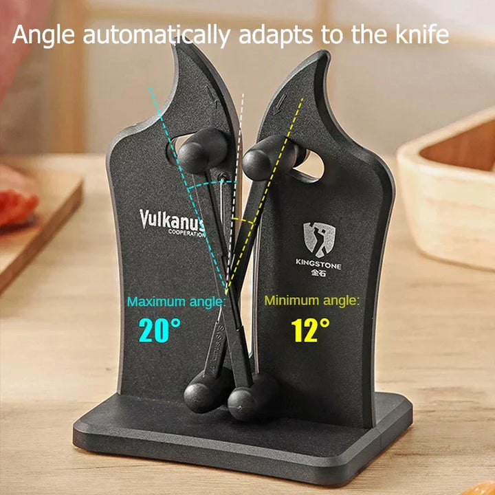 Easy-to-use precision knife sharpener for home kitchens. Achieve professional, sharp blades with this durable kitchen gadget.
