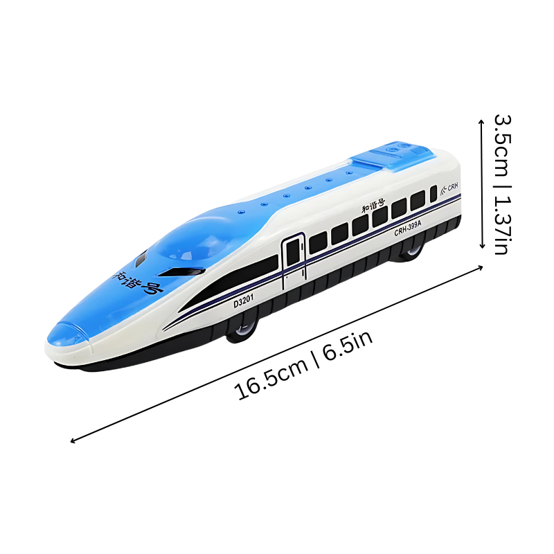 2-pack durable kids' pull-back toy train set, featuring a locomotive and a carriage, ideal for creative screen-free play
