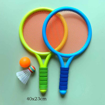 Lightweight yellow and green badminton rackets for kids, suitable for boys and girls outdoor toys