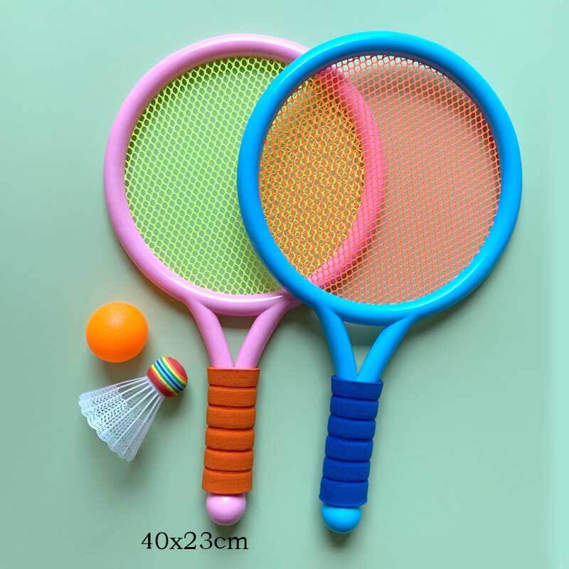 Badminton shuttlecock close-up, part of a fun and engaging children's sports and activity set