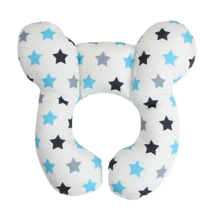 Infant U-shaped travel pillow, offering superior head and neck support, a soft cushion for ultimate baby comfort on the go