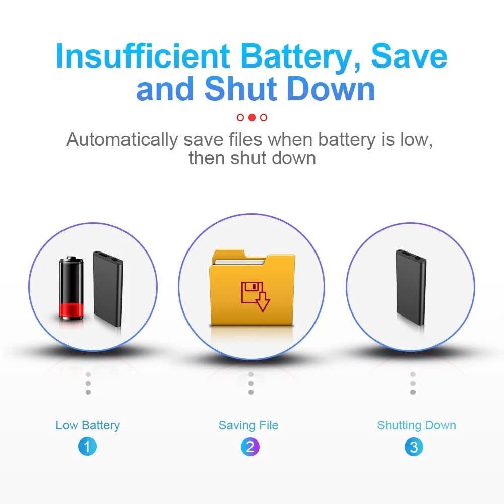 Long battery voice recorder, ultra-compact & voice-activated, great for extended meeting recording.