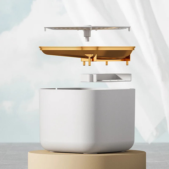 BPA-free pet water fountain with multi-layer filtration for clean, fresh drinking water.