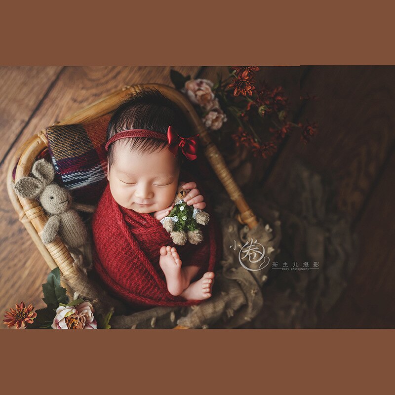 Close-up of gentle, ultra-soft cotton fabric of this cozy infant swaddle blanket for secure baby sleep.