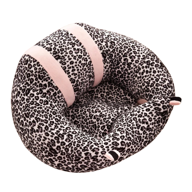 Infant plush floor seat, ultra-soft, compact, and portable for babies and toddlers