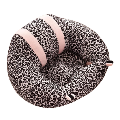 Infant plush floor seat, ultra-soft, compact, and portable for babies and toddlers