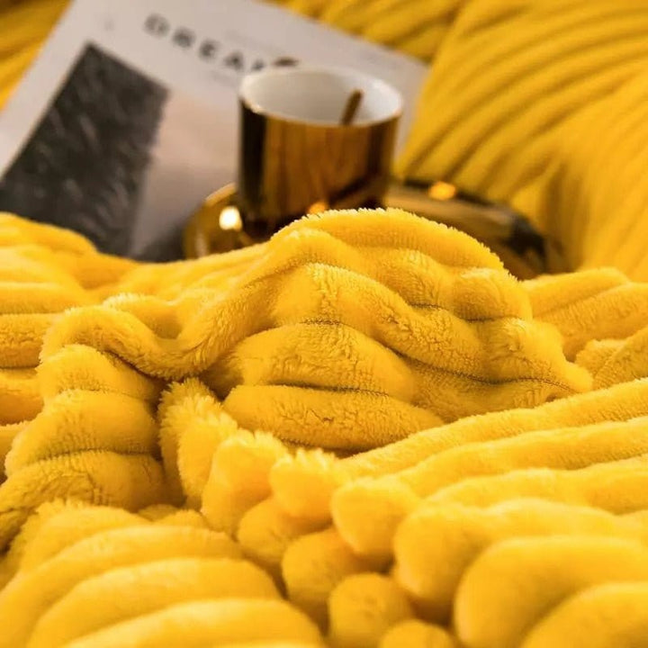 Cozy home textiles: Ultra-soft warm winter duvet, microfibre bedding providing luxurious comfort for your bedroom.
