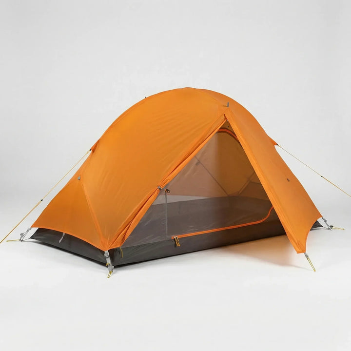 Compact, ultralight 1-person hiking tent packed for backpacking. Essential camping gear for solo adventurers.