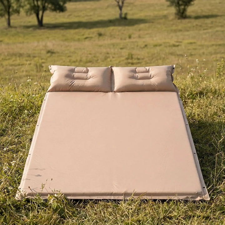 Ultralight camping sleeping pad for outdoor comfort. Self-inflating, portable hiking mat for restful sleep.