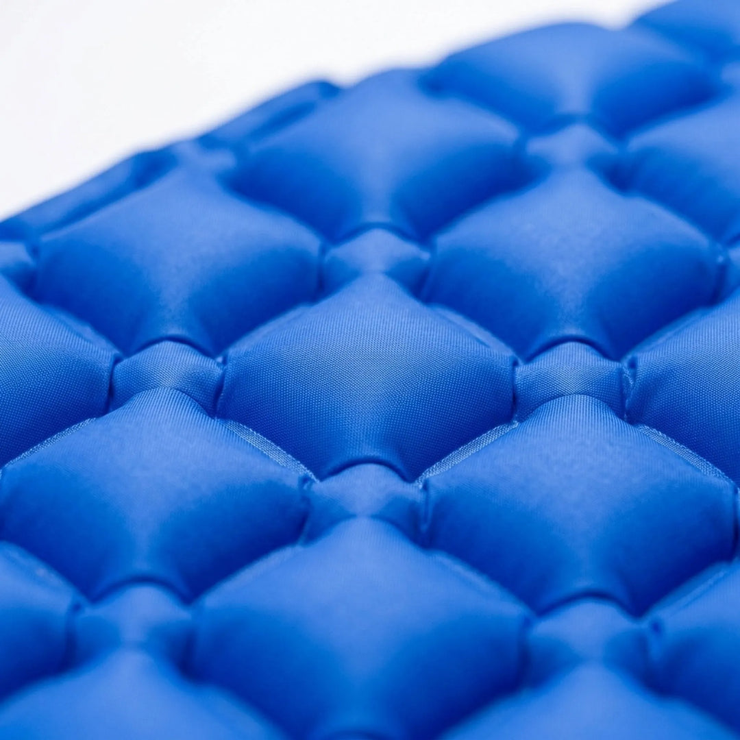 Comfortable ultralight camping mattress for backpacking, providing essential insulation & support for hikers.