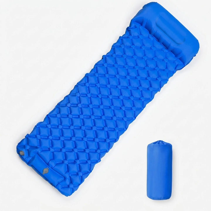 Unisex ultralight sleeping pad for camping & hiking trips, perfect travel gear for backpackers seeking comfort.