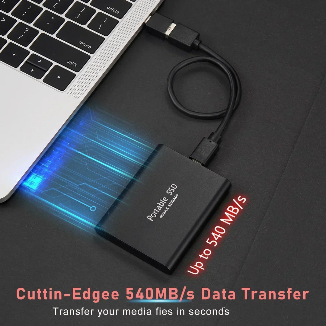 2TB Ultraspeed Portable External SSD, Mac & Windows compatible, secure professional data storage.