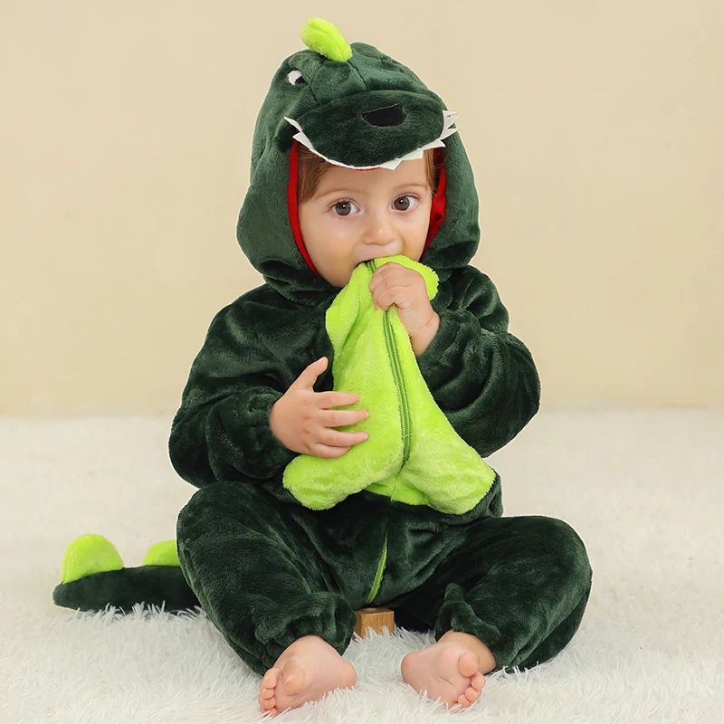 Cow kids animal onesie sleepsuit, soft flannel jumpsuit for infant lounge
