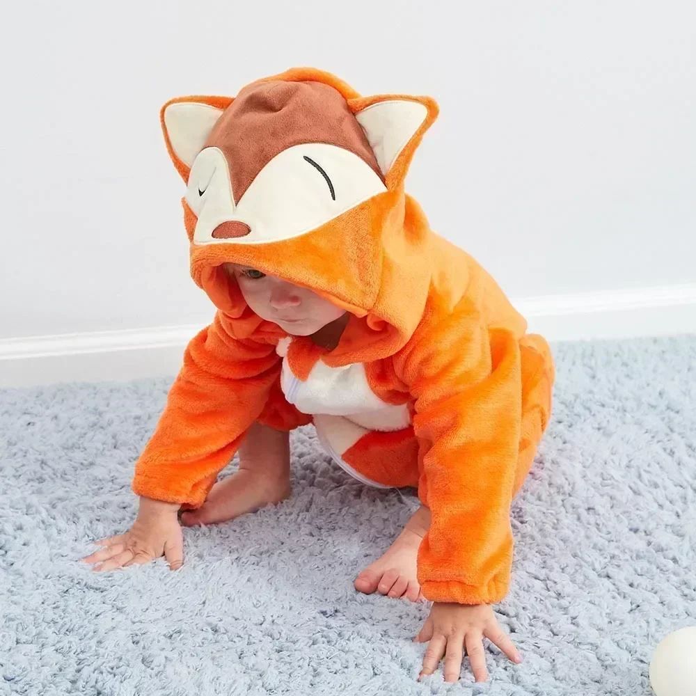 Dog kids animal onesie sleepsuit, warm flannel jumpsuit for winter comfort