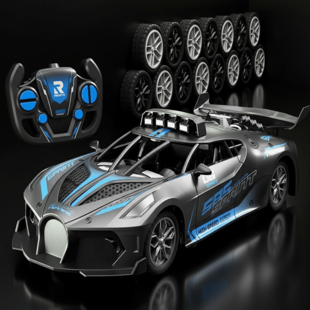 The ultimate durable 1:18 scale RC drift car. Unisex remote control electric toy for kids' hobby.