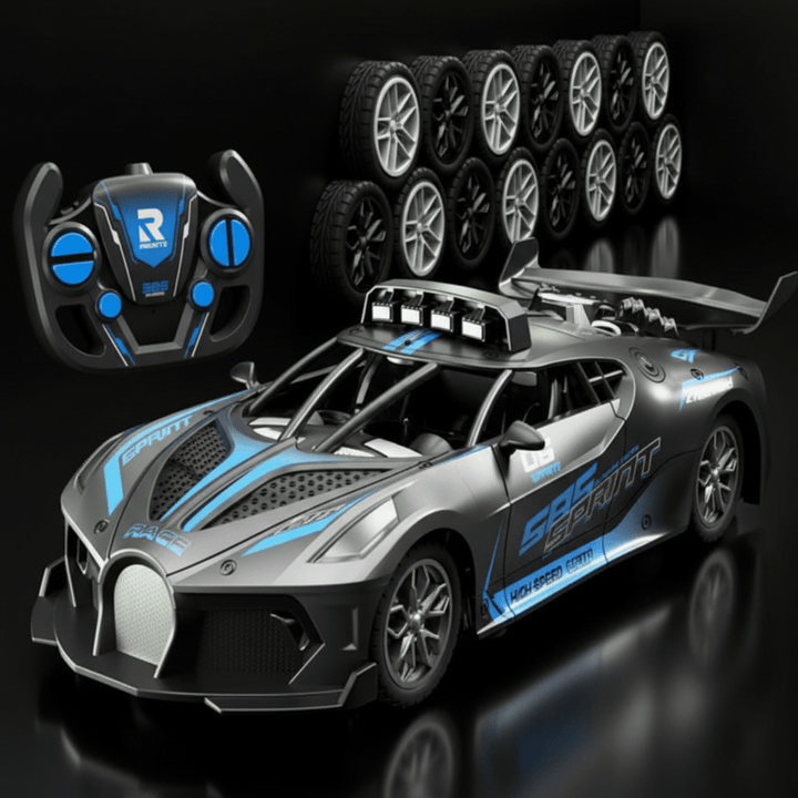 The ultimate durable 1:18 scale RC drift car. Unisex remote control electric toy for kids' hobby.
