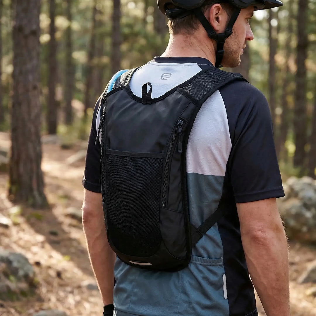 Unisex 10L cycling hydration backpack for trail & road. Perfect for outdoor biking adventures.