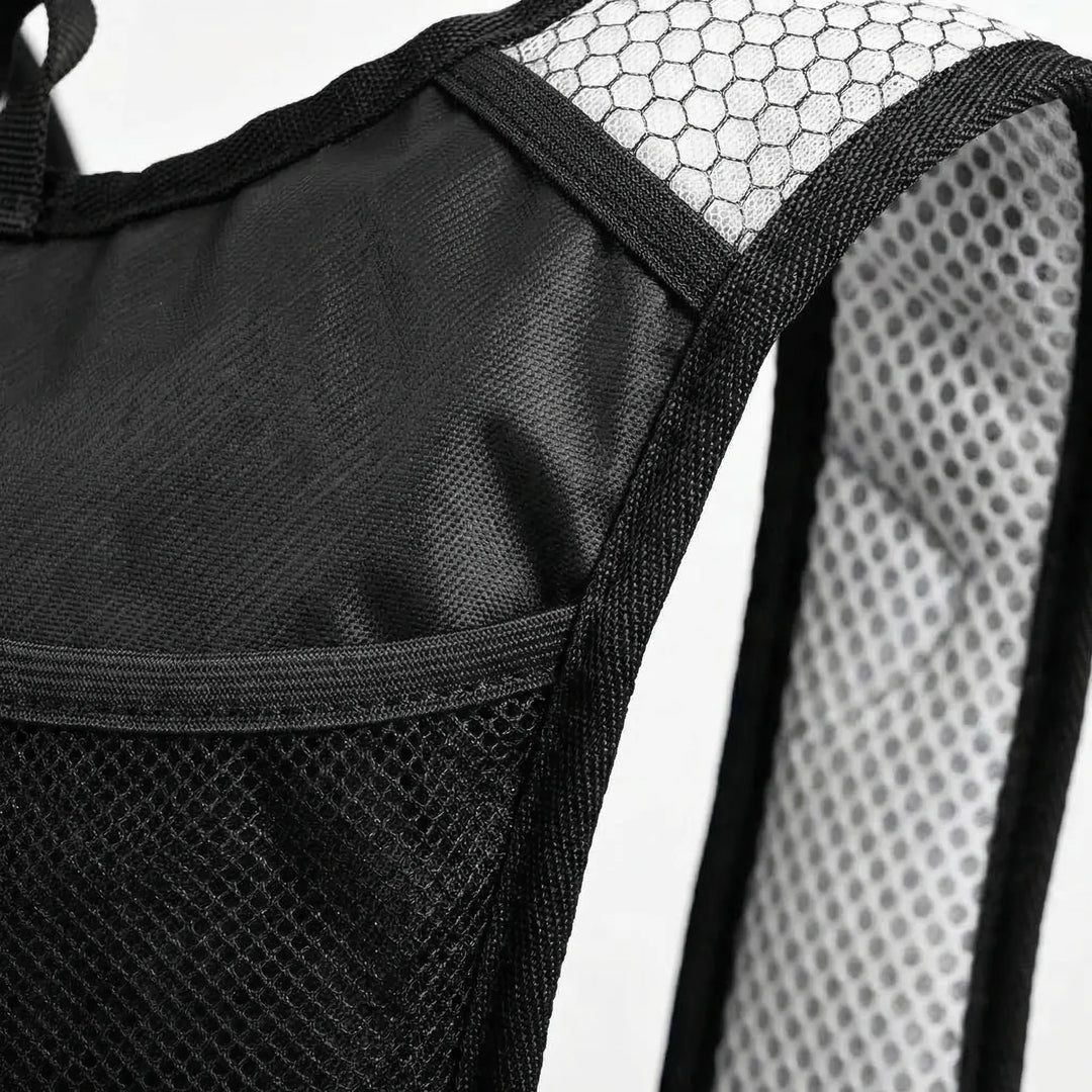 Lightweight, compact 10L hydration backpack for cyclists. Unisex design for trail and road use.