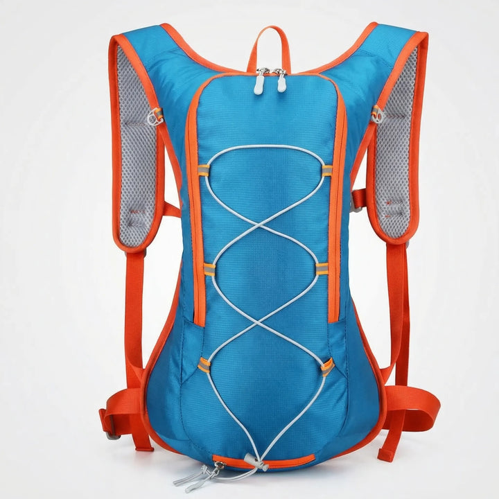 Durable water-repellent 12L hydration backpack for outdoor activities: running, hiking, cycling.