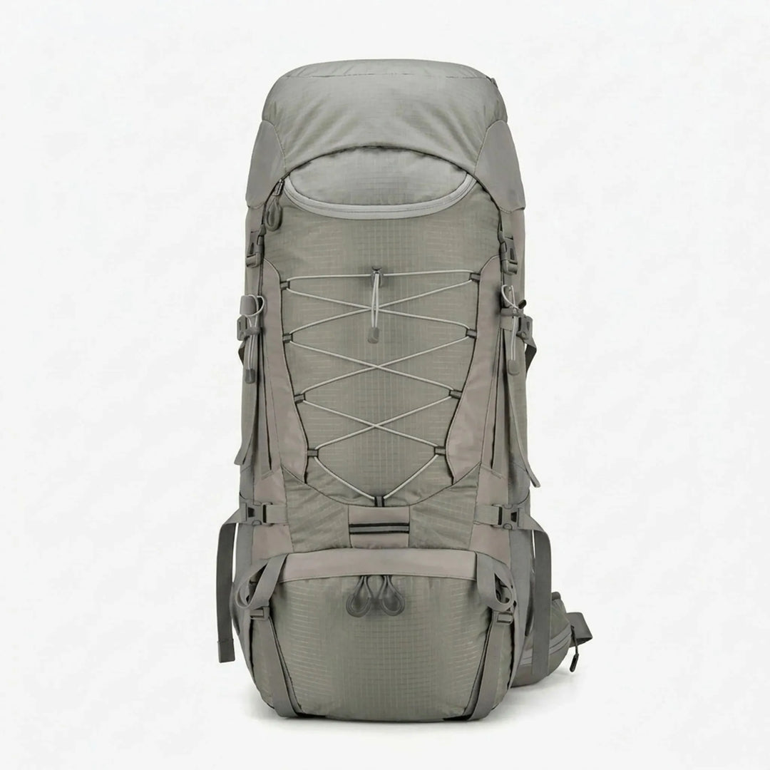 Durable unisex 20 Gallon hiking backpack, ready for rugged outdoor adventures & expeditions. Quality gear.