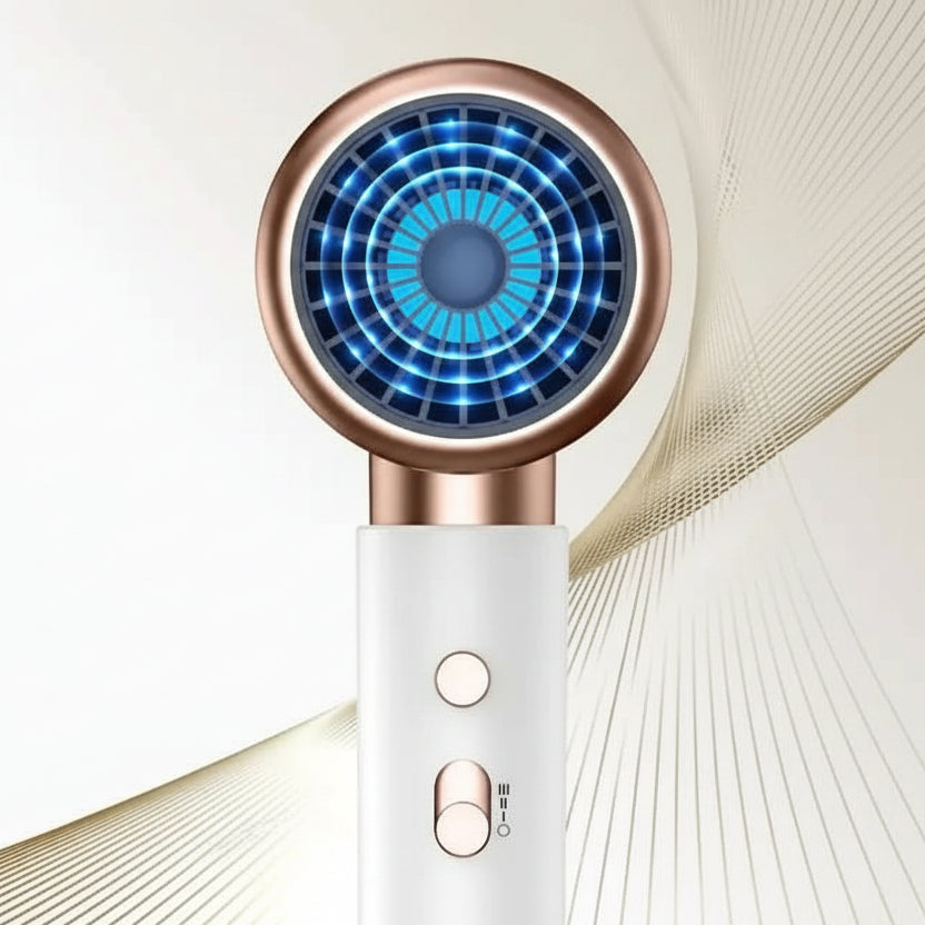 Powerful 2400W ionic hair dryer ensures fast drying & smooth styling. Perfect for professional hair care.