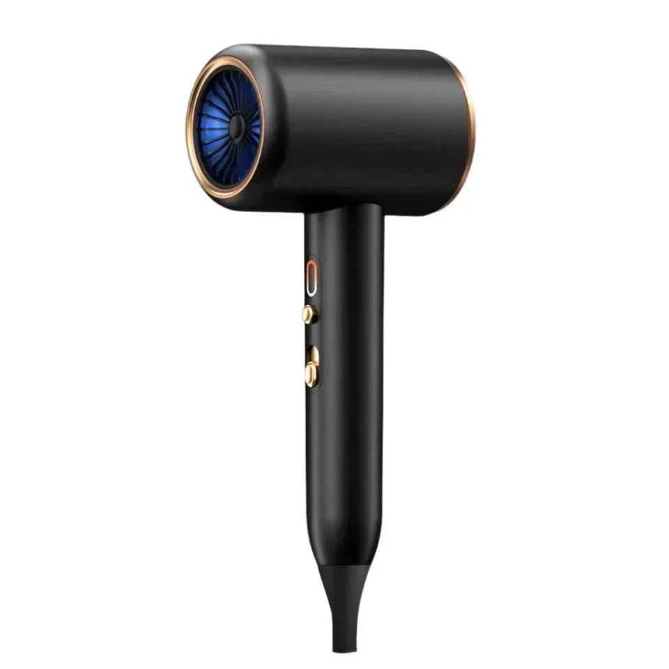 Compact 2400W ionic hair dryer with nozzle for precise, smooth styling & fast, frizz-free drying.