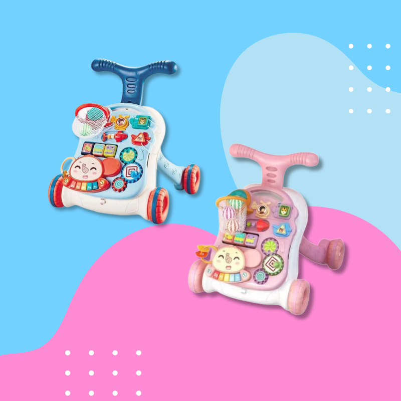 Unisex 3-in-1 Baby Walker & Activity Center