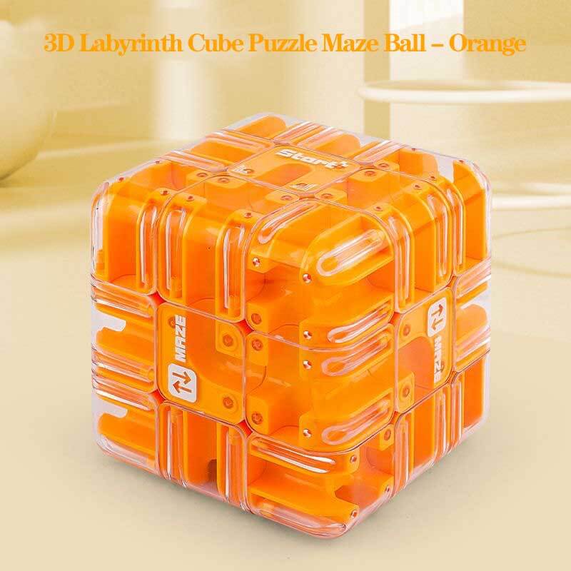Compact 3D labyrinth puzzle ball, stimulating brain game for all skill levels