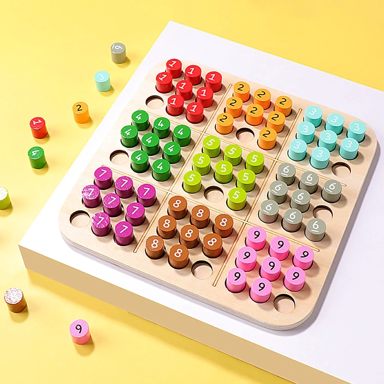 Children playing with 3D Sudoku educational toy, enhancing problem-solving skills and family fun.
