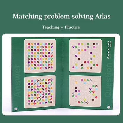 Close-up of a 3D Sudoku puzzle board, featuring number blocks for cognitive development.