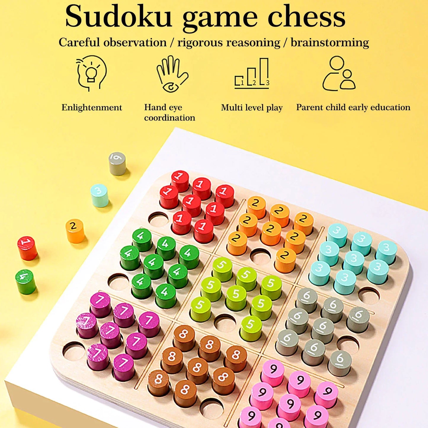 Family enjoying 3D Sudoku board game, a fun puzzle for all ages and cognitive development.