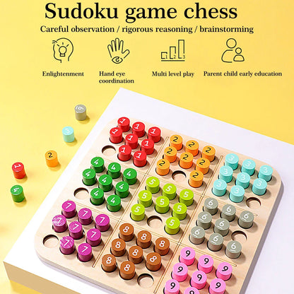 Family enjoying 3D Sudoku board game, a fun puzzle for all ages and cognitive development.