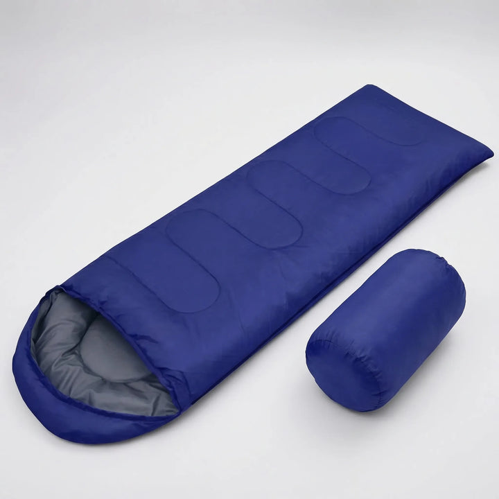 Compact & lightweight 4-season mummy sleeping bag for unisex camping, hiking, and outdoor adventures.