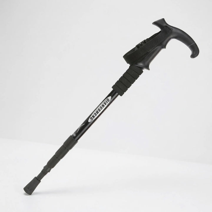Unisex adjustable hiking pole for superior trail support. A durable & portable 4-section walking stick.