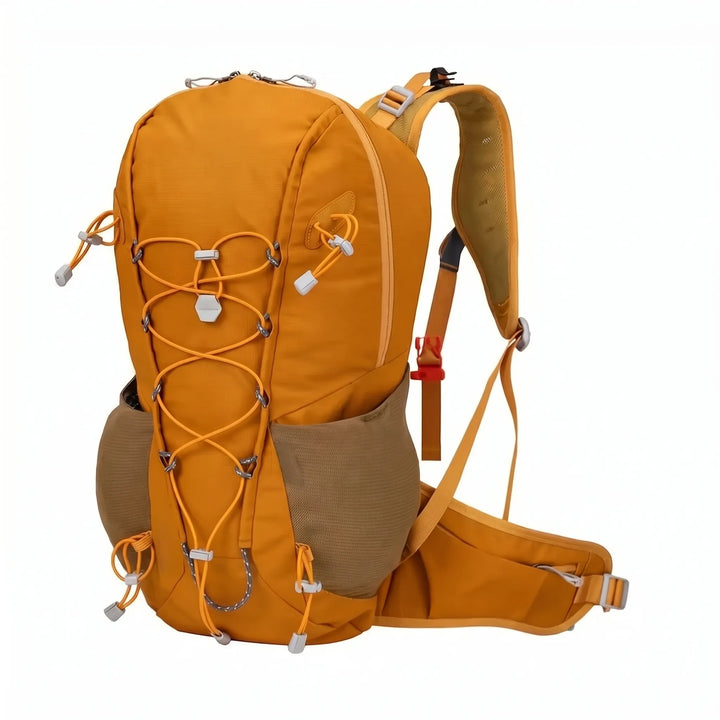 Spacious main compartment of a 6.6 gallon unisex hiking backpack, ample storage for outdoor gear.
