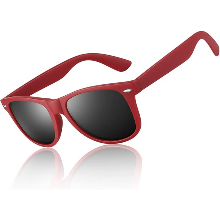 Unisex 80s Retro Polarized Wayfarer Sunglasses with UV400 protection, ideal for fashion & glare reduction.