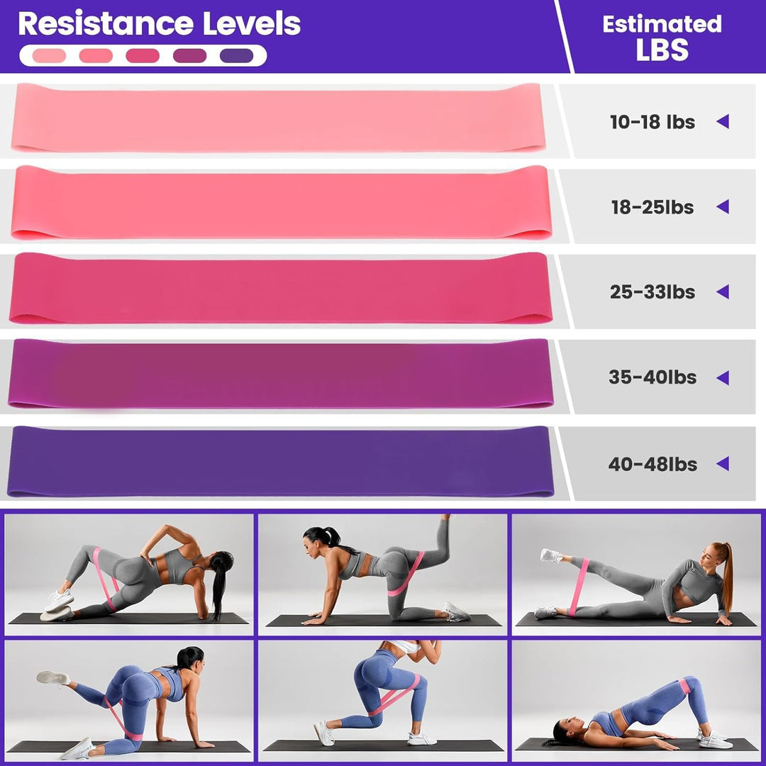 Home Pilates kit for core strength & flexibility: includes exercise ring, stretch strap, and non-slip socks.