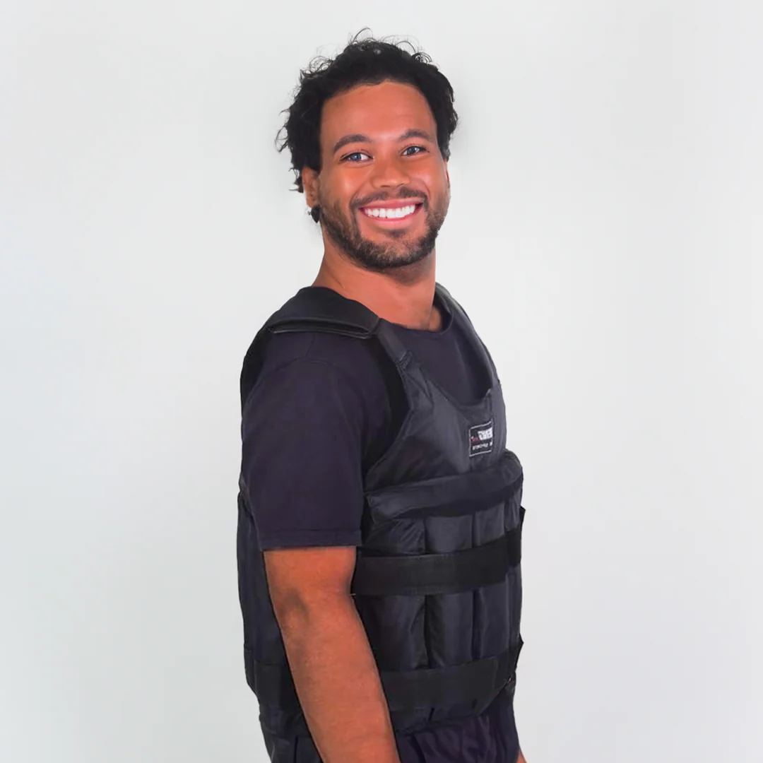 Boost your workout with this high-performance 110 lb adjustable weighted vest for fitness & athletic training.