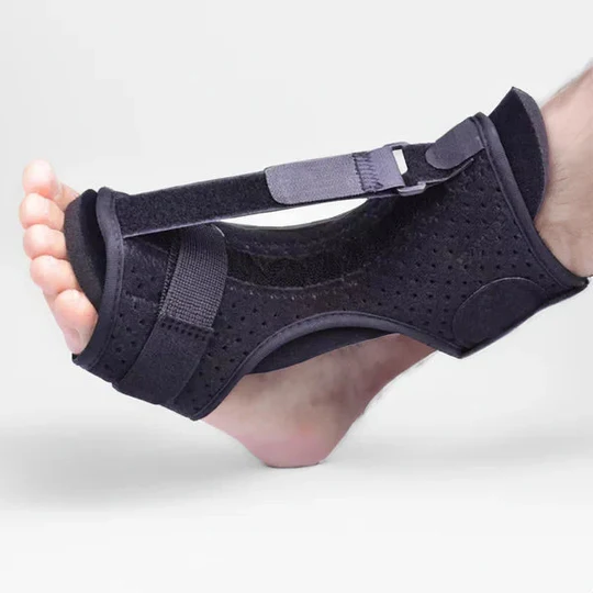 Unisex adjustable night splint for foot & ankle support. Relieves plantar fasciitis & achilles tendonitis pain.