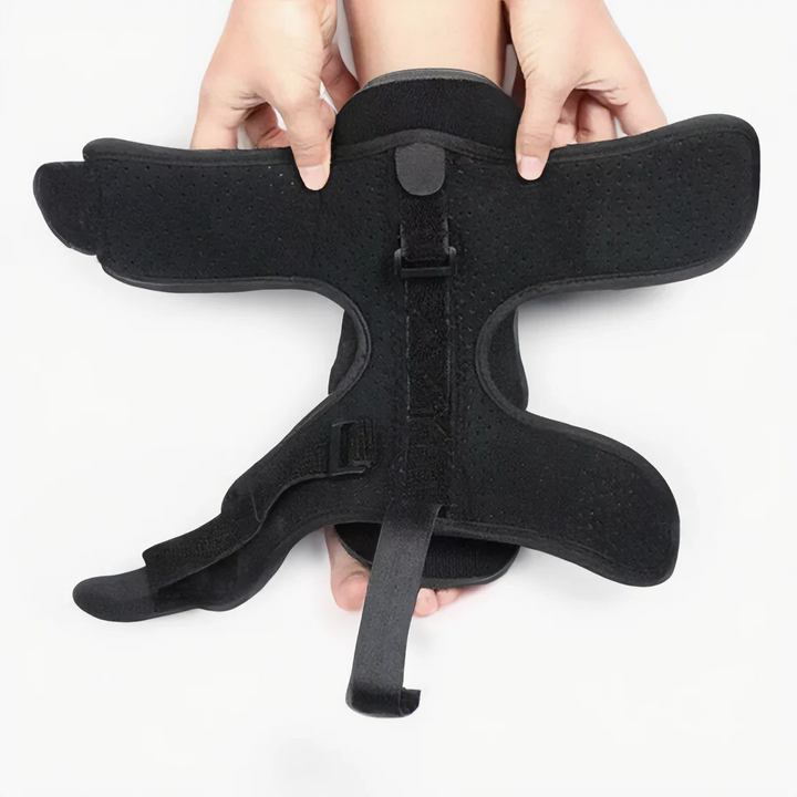 Adjustable night splint for comfortable foot support during sleep. Ideal for plantar fasciitis & ankle rehabilitation.