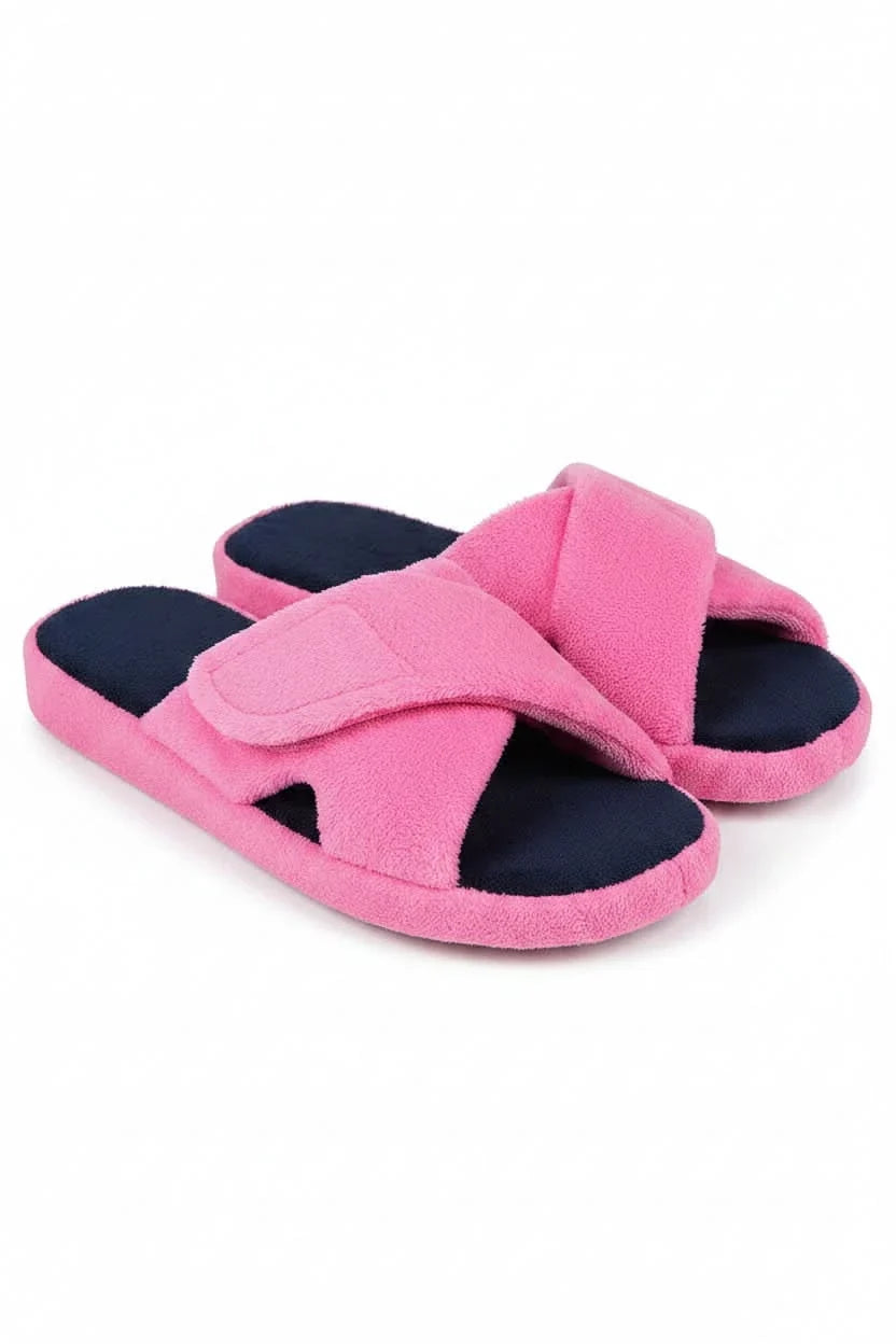 Cushioned open toe comfort slippers, unisex design for ultimate relaxation & all-day indoor support.