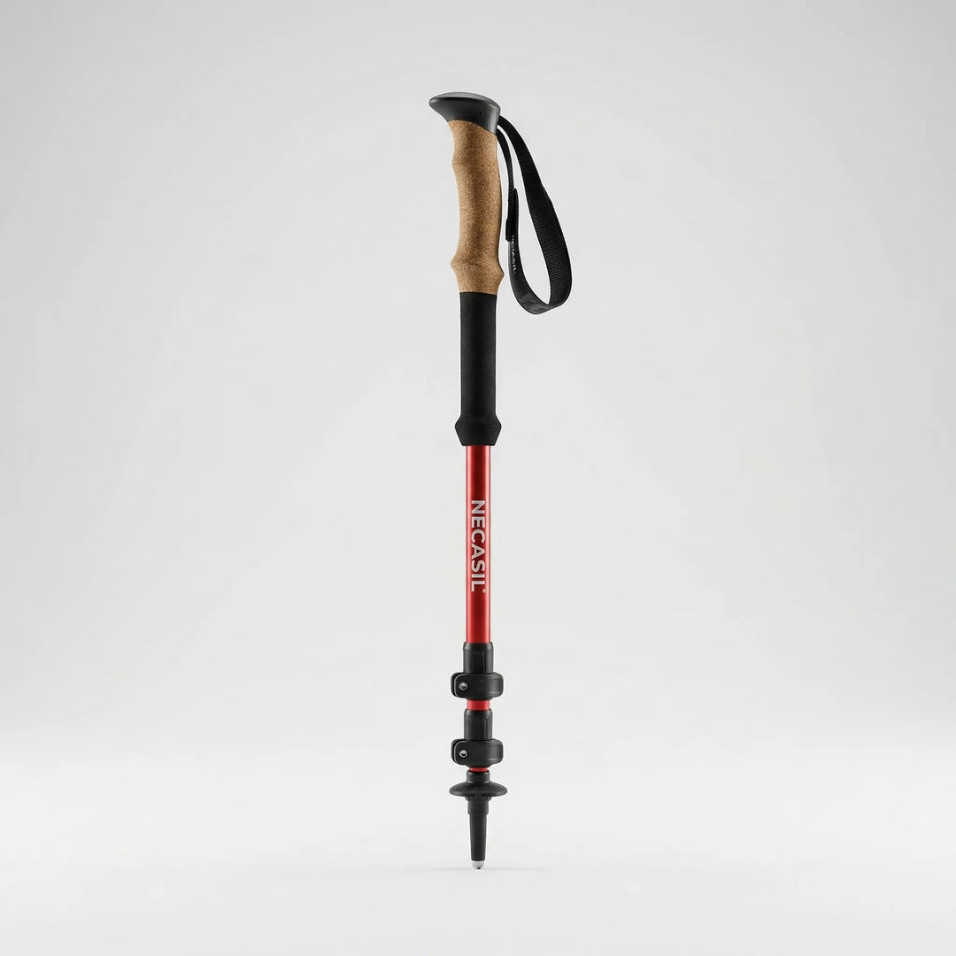 Extendable ultralight hiking poles, easily adjustable for all heights, perfect trekking gear for any adventure.